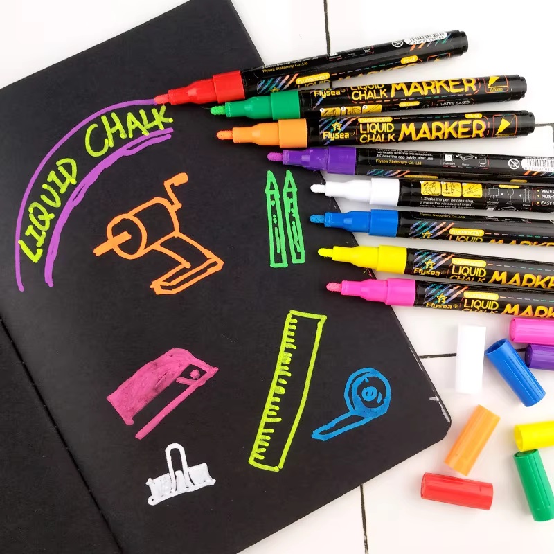 8 шт. жидкие меловые маркеры-м – обзор и цена Whiteboard Marker Set