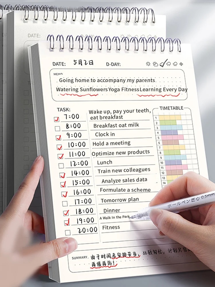 1 шт. Планер-ежедневник на спи – обзор и цена Office Stationery Supply List