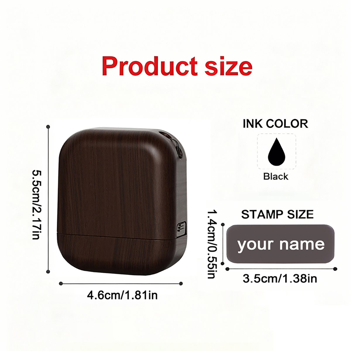 Персонализированный пластиковы – обзор и цена Self Inking Stamp